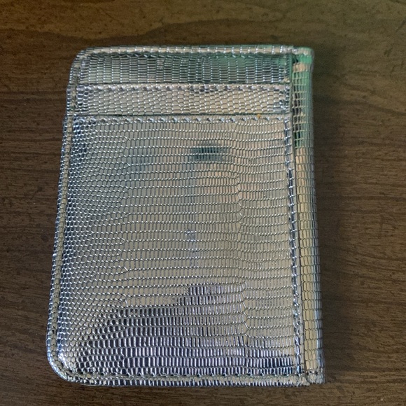 *Clearance-Final* No Label Copper Snakeskin Card Holder - Picture 4 of 5